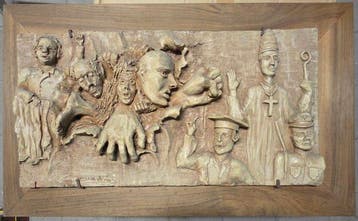 sculptuur, Enzo Traversa – Bassorilievo scultoreo in