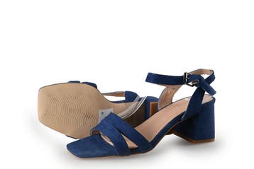 Manfield Sandalen in maat 36 Blauw, Sandalen of Muiltjes, Zo goed als nieuw, Manfield, Verzenden