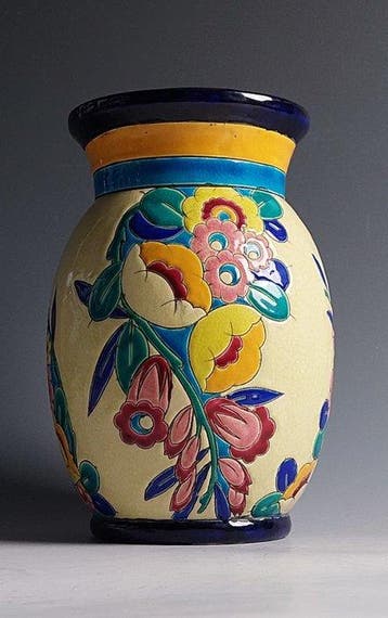 Keramis Boch - Charles Catteau - Vaas - Aardewerk - Art Deco