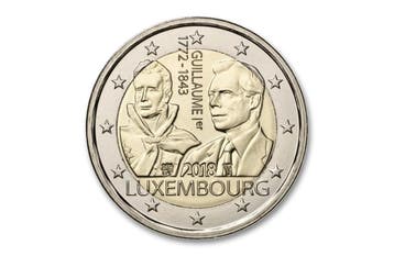2 euro 175 jaar overlijden Willem I 2018 - Luxemburg, Postzegels en Munten, Verzenden