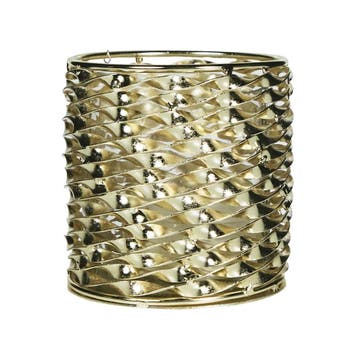 windlicht metaal champagne goud d, Verzenden, Nieuw