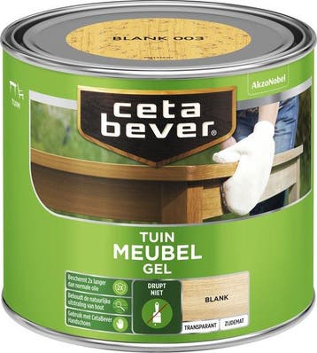 Cetabever Tuin Meubel Gel - Transparant ZijdeMat - Blank, Minder dan 5 liter, Verzenden, Nieuw, Verf