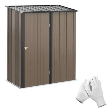 TRUUSK Metalen Tuinhuis 1,34 m² - Lessenaarsdak - Gereedscha, Tuin en Terras, Verzenden