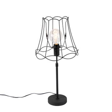 Tafellamp zwart met Granny Frame 30 cm verstelbaar - Parte, Verzenden, Nieuw