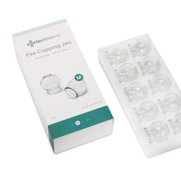 Set van 10 cupping-glazen, maat M, Nieuw