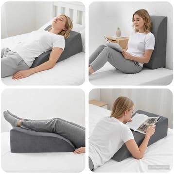 vidaXL Been Kussen 68 x 40 x 18 cm PU Schuim Grijs, Verzenden, Nieuw, Grijs