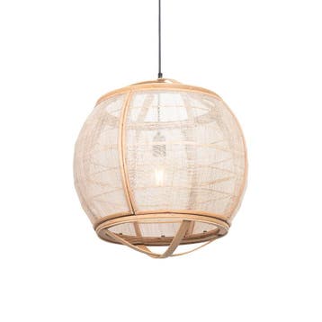 Smart hanglamp bruin 50cm incl. Wifi G95 - Pascal, Verzenden, Nieuw, Oosters