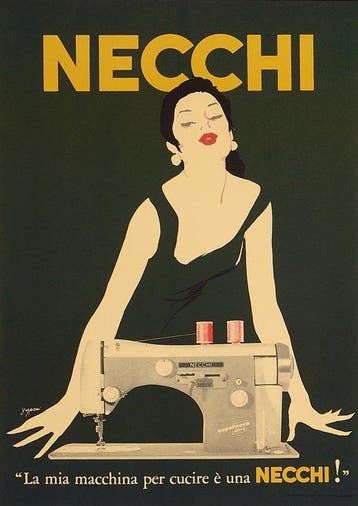 Jeanne Grignani - Necchi - La mia macchina per cucire è una, Antiek en Kunst