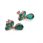 Zonder minimumprijs - Oorbellen - 9 kt. Roségoud, Zilver -, Nieuw