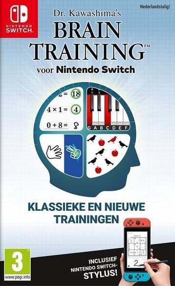 Dr. Kawashimas Brain Training Switch Morgen in huis!, 2 spelers, Ophalen of Verzenden, Zo goed als nieuw, Vanaf 3 jaar