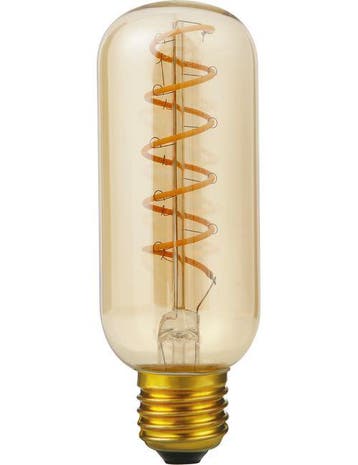 SPL LED buislamp E27 4.5W 200lm 2000K Goud Dimbaar T45, Ophalen of Verzenden, Nieuw