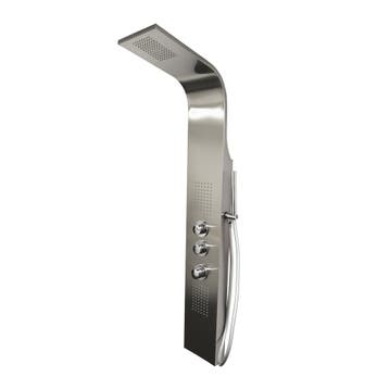 BWS Douchepaneel Ernie met Thermostatische Kraan 148x22 cm, Ophalen of Verzenden, Nieuw, Chroom, Kraan