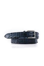 Originele croco leren riem Napoli blauw 499 euro NU 369,50, Ophalen of Verzenden, Nieuw, Riccamente, Echt leder