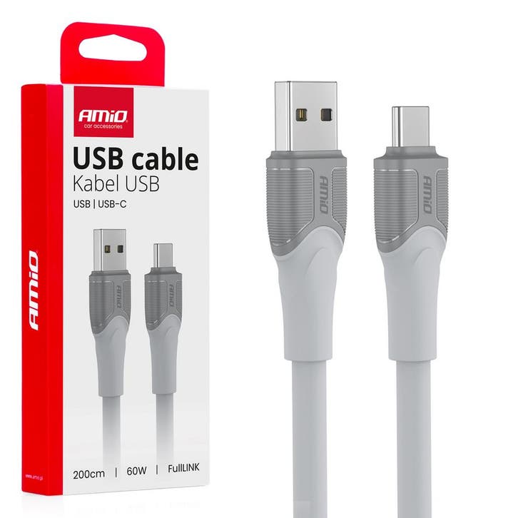 Cable USB-A TO TYPE-C 60W 200cm FullLINK model X111 AMI..., Auto diversen, Auto-accessoires, Nieuw, Verzenden