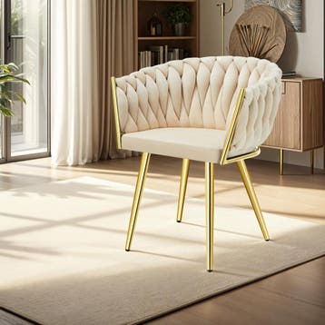Set eetkamerstoelen Astano fluweel, knoopdesign, Verzenden, Nieuw