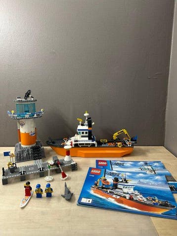 Lego Set - 7739 - City - Coast Guard Patrol Boat & Tower, Nieuw