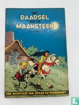 Johan en Pirrewiet - Het raadsel van de maansteen - 1956, Eén stripboek, Verzenden, Gelezen, Culliford, Pierre.