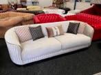 Velvet 3-Zits Loungebank Showmodel De Laatste !! Nu € 595,-, Huis en Inrichting, Ophalen, Lounge, Driepersoons, Zo goed als nieuw