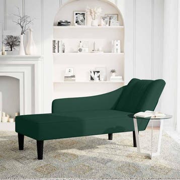 vidaXL Chaise longue met rechterarmleuning fluweel, Verzenden, Nieuw