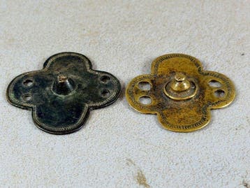 2 Old African Ethiopian Borana ornaments - Ethiopia. (Zonder