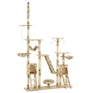 vidaXL Kattenpaal met sisal krabpalen 230-250 cm, Verzenden, Nieuw