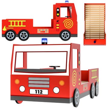 Kinderbed Noah Brandweerauto 200x90cm (Slaapkamer), Verzenden, Nieuw