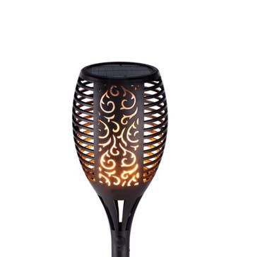 LED tuinfakkel - 1 Watt - Solar - Flame effect - Met schemer, Ophalen of Verzenden, Nieuw