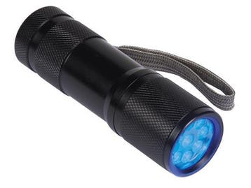 UV zaklamp - 9x UV LED - aluminium behuizing, Ophalen of Verzenden, Nieuw