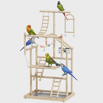 PawHut Vogel Speeltuin met Speeltjes, Schommel en Voerbak -, Watersport en Boten, Verzenden, Nieuw