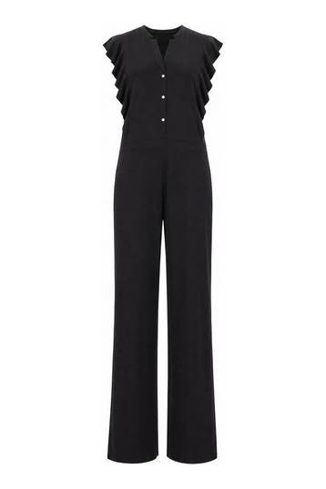 Aaiko Jumpsuit in maat L Zwart, Aaiko, Verzenden, Zo goed als nieuw, Zwart
