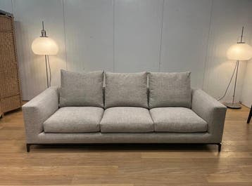 NIEUW Minotti Andersen Bank + GARANTIE NP €12.500, Huis en Inrichting, 100 tot 125 cm, Nieuw, Ophalen of Verzenden, Rechte bank