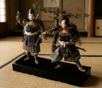 Vintage Japanese Musha Ningyo: Warrior Doll in Full Armor -