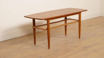 Vintage salontafel | Teak | Deens | Mid-century, Huis en Inrichting, Tafels | Salontafels, Ophalen of Verzenden, Nieuw