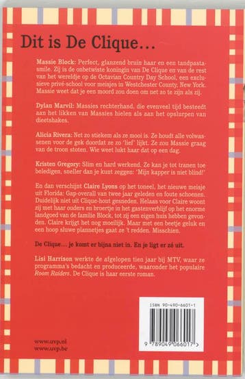 De Clique / De Clique / 1 9789049066017 L. Harrison, Verzenden, Zo goed als nieuw, L. Harrison