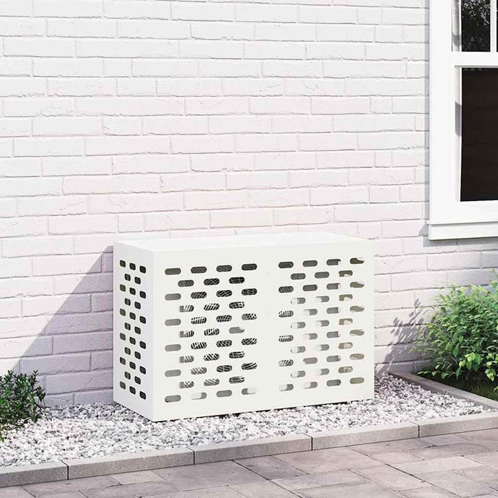 vidaXL Airconditioner hoes Wit 90 x 40 x 60 cm Staal, Witgoed en Apparatuur, Airco's, Nieuw, Verzenden