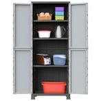 vidaXL Opbergkast 68x39x171,5 cm kunststof, Huis en Inrichting, Kasten | Overige, Verzenden, Nieuw