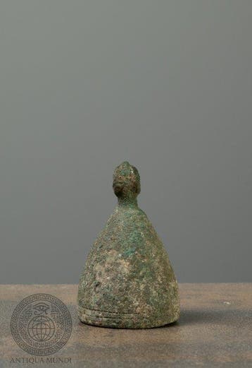 West-Aziatisch Brons Bel met ringvormige ophanglus - 6 cm