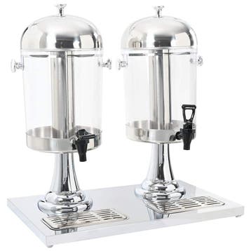 vidaXL Dubbele sapdispenser roestvrij staal 2x8 L, Huis en Inrichting, Verzenden, Nieuw