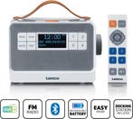 DAB Radio - met Bluetooth - DAB+ - Noodradio - Wit - Lenco •, Verzenden, Zo goed als nieuw