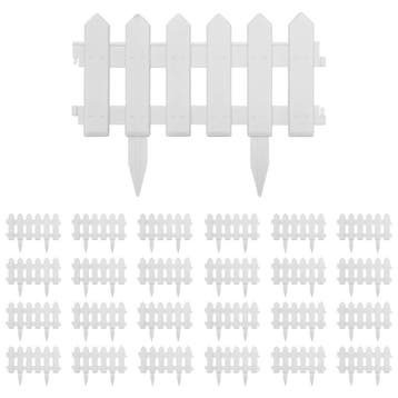 Borderrol 29cm hoog - Wit | Laatste Stuk!, Tuin en Terras, Kunststof, 25 tot 50 cm, 200 cm of meer, Ophalen of Verzenden