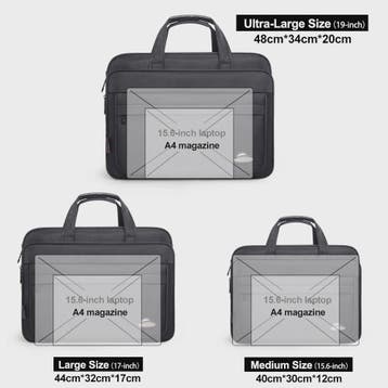 Ruime Heren Laptoptas - Zakelijk & Casual Schoudertas (15.6", Verzenden, Nieuw