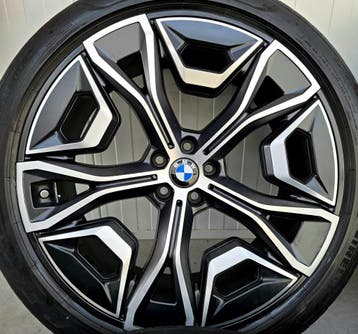 BMW iX 1021M 22 inch velgen zomerbanden Pirelli M Sport OEM, 275 mm, Banden en Velgen, Nieuw, Overige maten