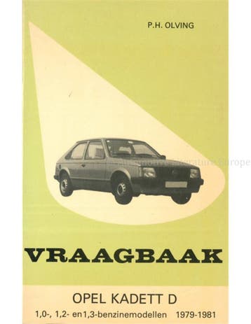 1979 - 1981 OPEL KADETT D, 1.0 | 1.2 | 1.3 BENZINE