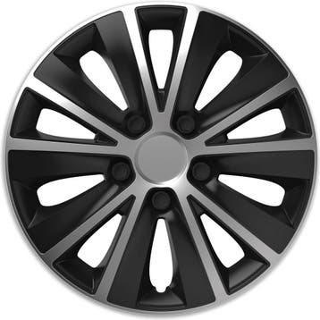 Versaco Rapide Wieldoppen - 15 inch - zilver met zwart - 4, Ophalen of Verzenden, Gebruikt