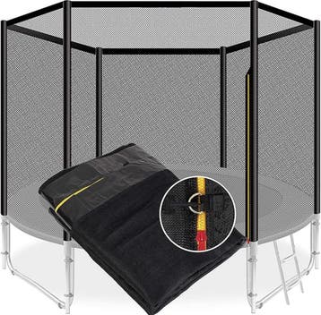 KESSER® Trampoline veiligheidsnet - 305cm - uv-bestendig - Z, Verzenden, Zo goed als nieuw