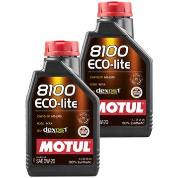 Motul Aanbieding: 2 X 8100 Eco-Lite 0W20 1L, Verzenden