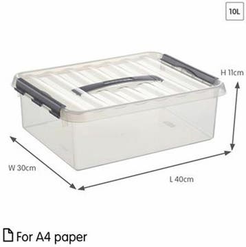 Sunware Q-Line Opbergbox 10 Liter, Ophalen of Verzenden, Nieuw