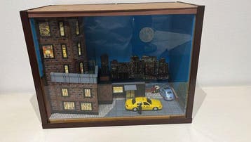 No Marca - Diorama Grande Diorama Urbano Notturno in Teca –, Nieuw