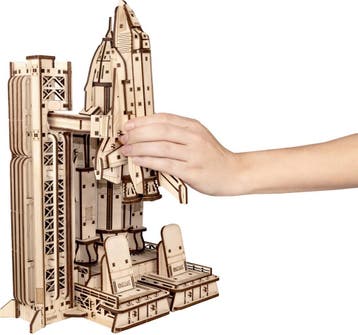Eco Wood Art Space Shuttle Modelbouw DIY Knutselen, Verzenden, Nieuw