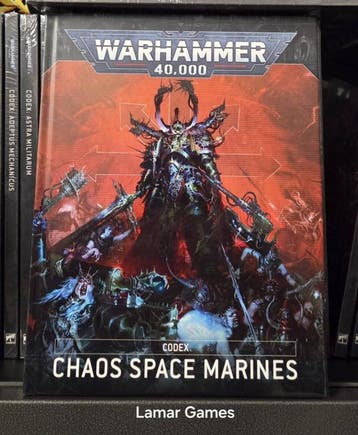 Codex Chaos Space Marines 2024 (Warhammer 40.000 nieuw), Hobby en Vrije tijd, Wargaming, Ophalen of Verzenden, Nieuw